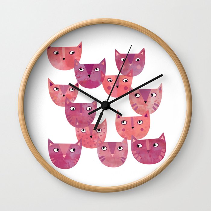 Cat Power Wall Clock