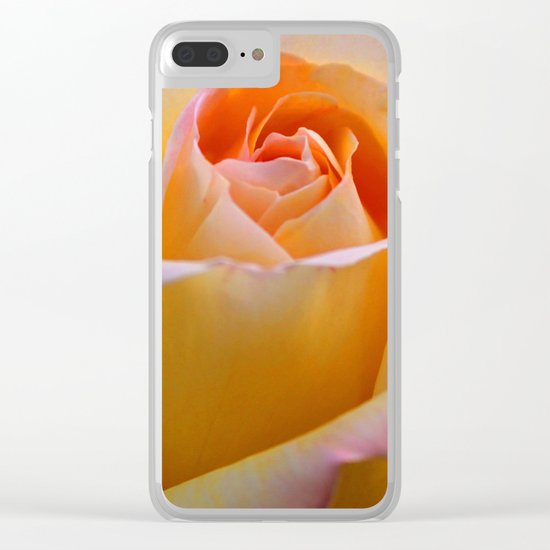 Peace Rose Clear iPhone Case