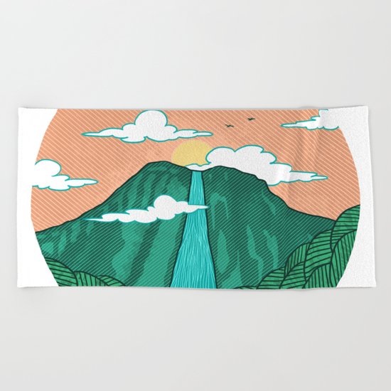 Angel Falls Beach Towel