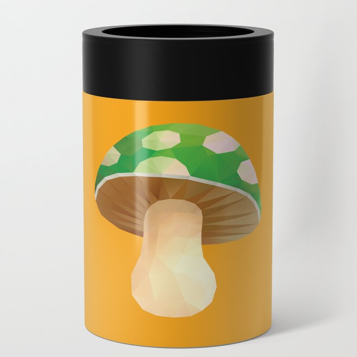 1up Mushroom Polygon Art Can Cooler