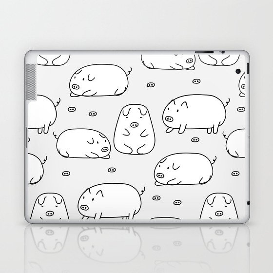 Cute Pig Laptop & iPad Skin