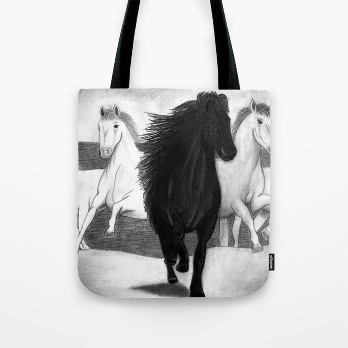 Five horses Tote Bag