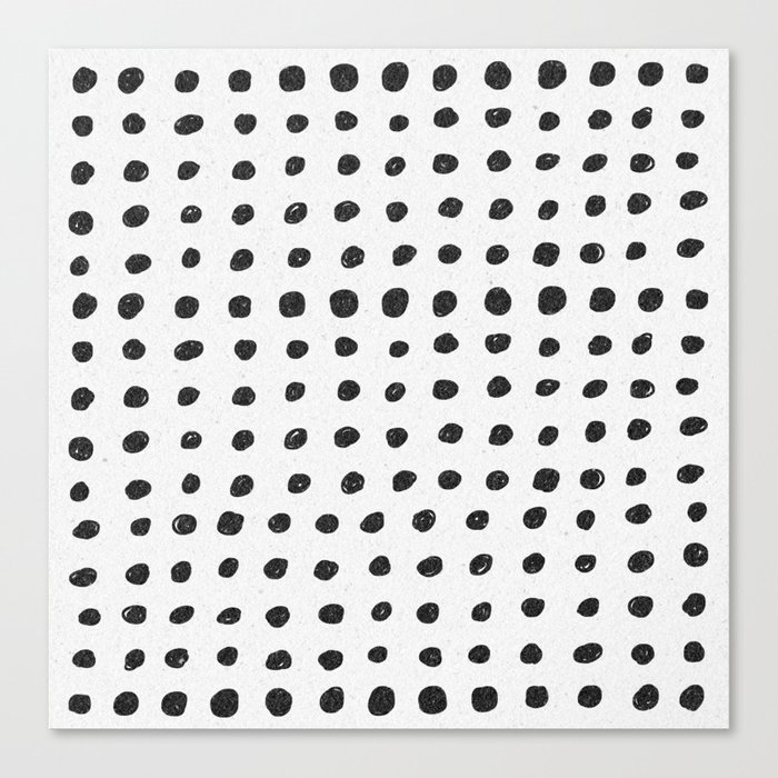 Scribble Dots Canvas Print