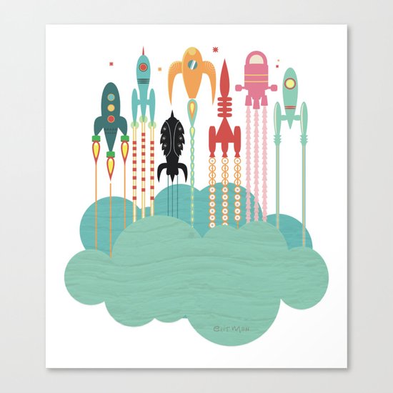 Grand départ (graphic version) Canvas Print