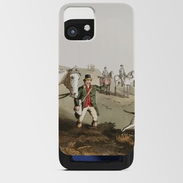 19th century in Yorkshire life with horses iPhone Card Case