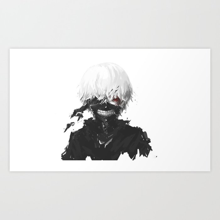 Tokyo Ghoul- Kaneki Art Print by Ren Flexx | Society6