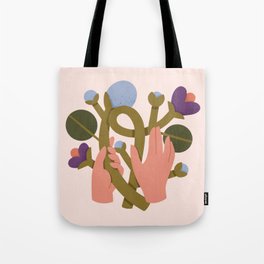 Graphic flowers plants Art Print Tote Bag