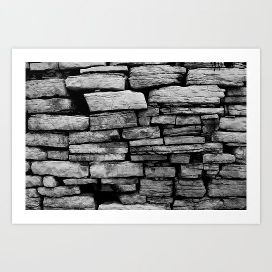 stone wall Art Print