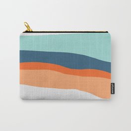 venice sunset Carry-All Pouch | Curated, Westcoast, Retro, Raddad, Vintage, Cali, Mod, Sunset, Drawing, Orange 