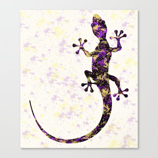 Abstract Lizard Canvas Print