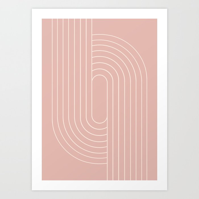 Oval Lines Abstract XXIII Art Print