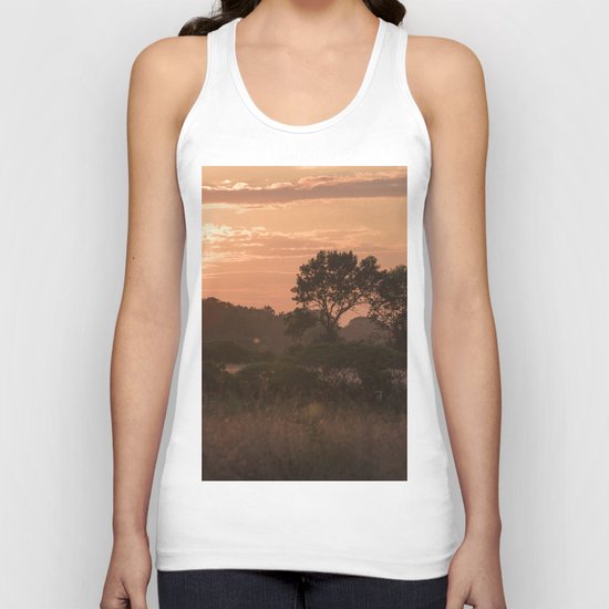 Orange sunset Unisex Tank Top
