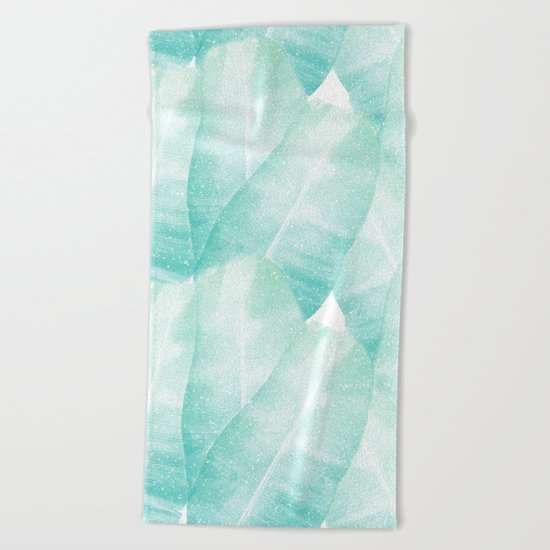 Banana Leaves Beach Towel