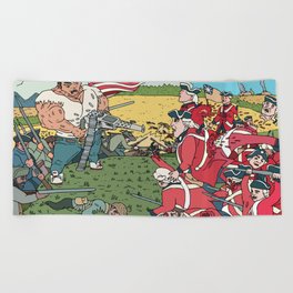 The Redcoats Are Coming Beach Towel