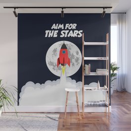 Aim for the stars Wall Mural