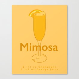 Recipe: Mimosa Canvas Print