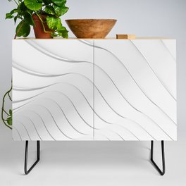 White Ribbon Waves Credenza