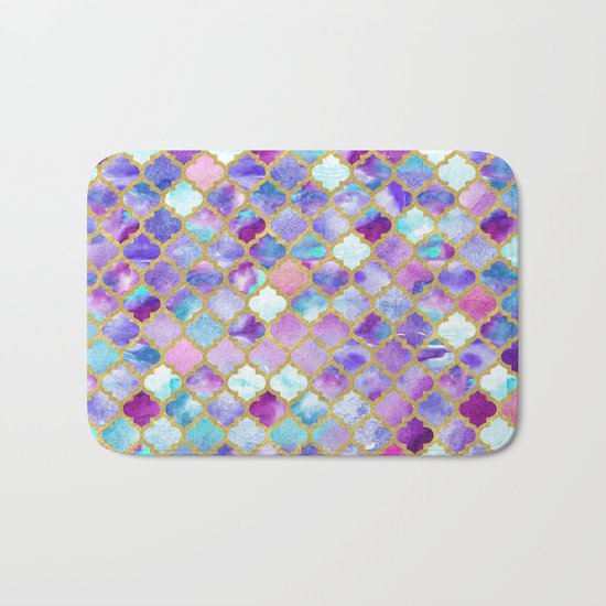 Magenta Moroccan Bath Mat