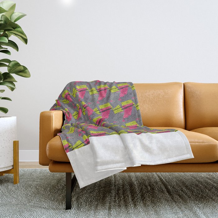 Abstract strawberry Throw Blanket