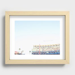 Dodger Stadium Magic Hour Recessed Framed Print