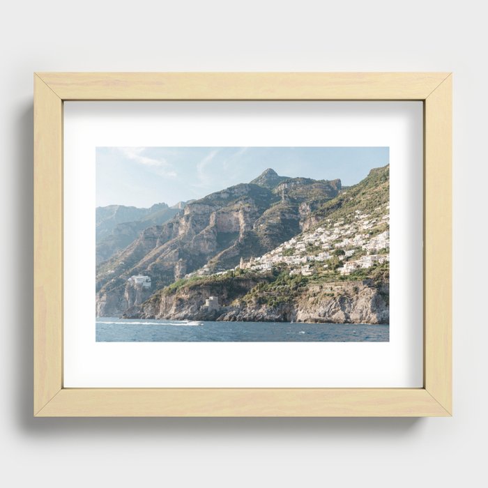 Amalfi Coastline Recessed Framed Print