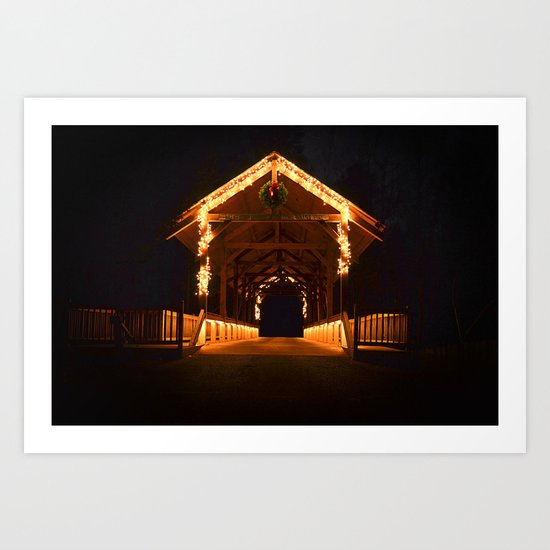 Blackberry Christmas Art Print