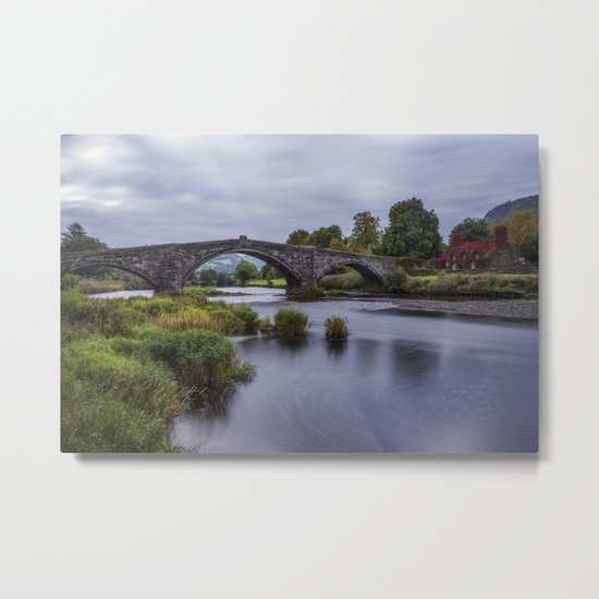 Autumn Cottage Metal Print