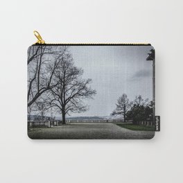 Park near palace on dark grey autumn day in Prague Carry-All Pouch