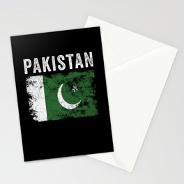 Pakistan Flag Distressed Pakistani Flag Stationery Card