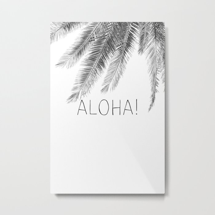 Aloha Palm Tree Metal Print