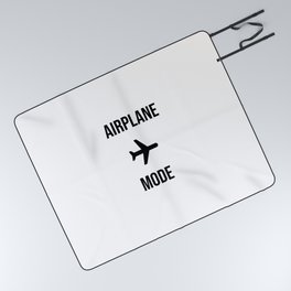 Airplane Mode Picnic Blanket