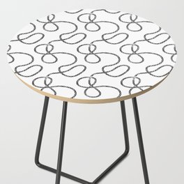 bicycle chain repeat pattern Side Table