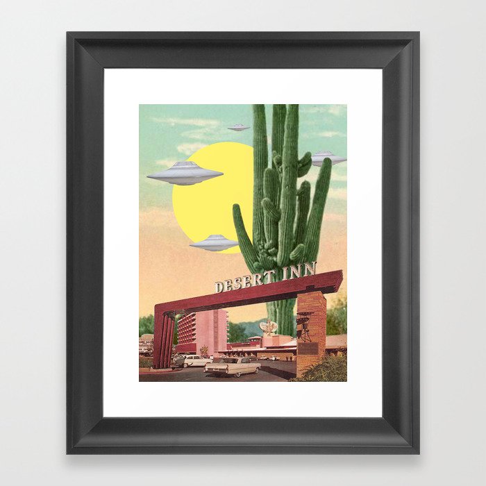 Desert Inn (UFO) Framed Art Print
