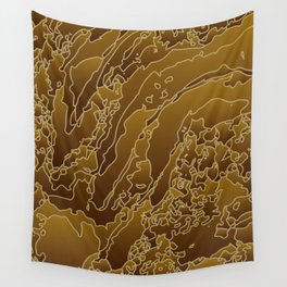 Melted copper sensation Wall Tapestry