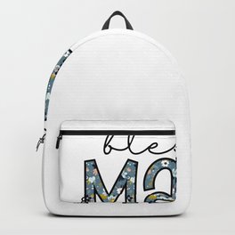 Blessed Mama Floral Print Mothers Day Backpack