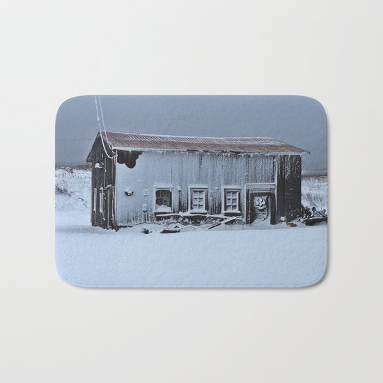 Snow Caked Barn Bath Mat