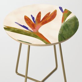 Tropical Exotic Flowers Side Table