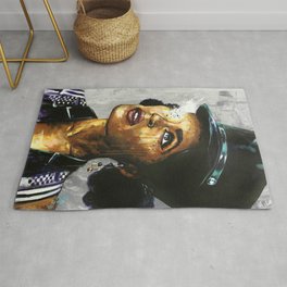 Naturally Janelle Rug | Bloodworth, Typography, Painting, Aerosol, Pattern, Curated, Afro, Donice, Oil, Digital 