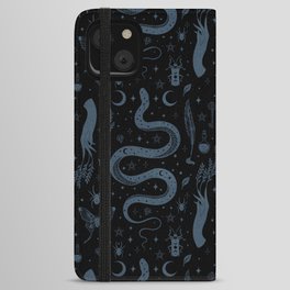 Mystical Collection-Black iPhone Wallet Case