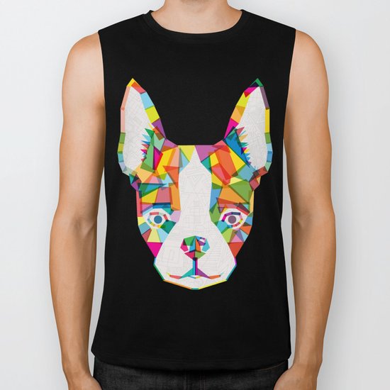 Rainbow Bulldog Biker Tank