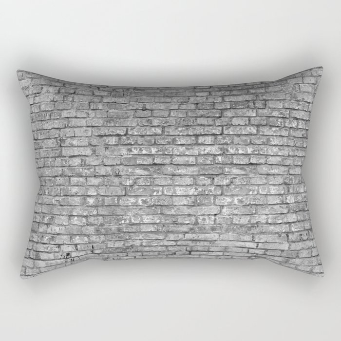 Vintage Brick Wall Rectangular Pillow