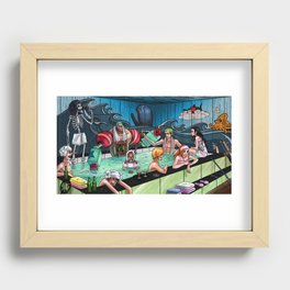 One Piece Spa Recessed Framed Print