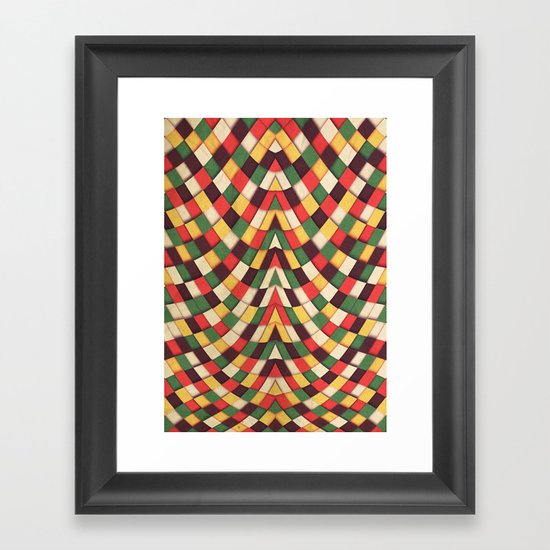 Rastafarian Tile Framed Art Print