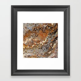 Earth Tones Lava Flow Framed Art Print