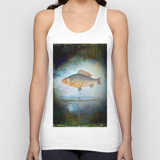 The surrealist fish Unisex Tank Top