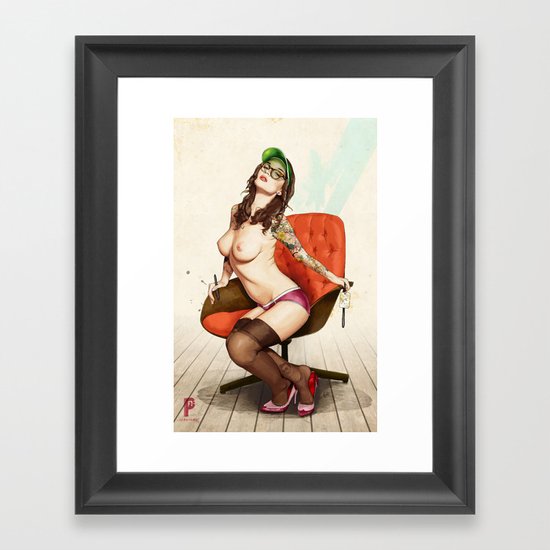 Self Portrait as a Lady No.2 Framed Art Print