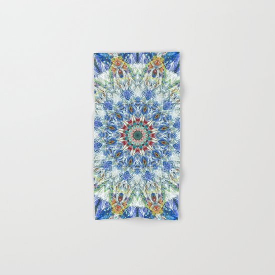 Kaleidoscope No. 3 - Blue Hand & Bath Towel