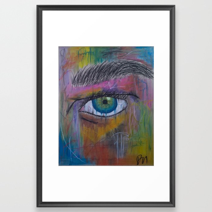 Graffiti Eye Framed Art Print