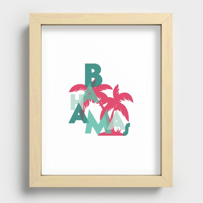 Bahamas trip souvenir Recessed Framed Print