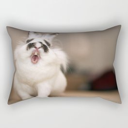 Rabbit Yawn Rectangular Pillow
